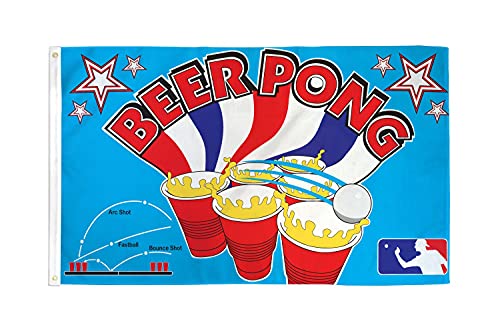 Az Flag Bandiera Birra Pong 150X90Cm - Bandiera Beer Pong 90 X 150 Cm