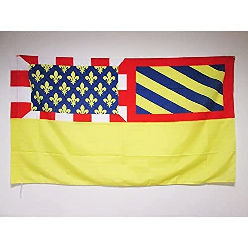 Az Flag Bandiera Côte-D'Or 150X90Cm - Bandiera Dipartimento Di Côte D'Or - Francia 90 X 150 Cm Foro Per Asta