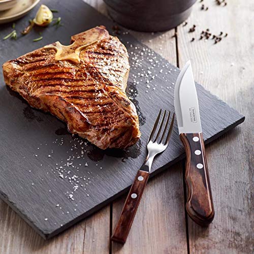 Tramontina Churrasco Set Da Barbecue Jumbo, 15-Tlg, Set Da Barbecue, Posate Da Bistecca, Tagliere