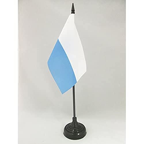 Az Flag Bandiera Da Tavolo San Marino Senza Stemma 15X10Cm - Piccola Bandierina Sammarinese 10 X 15 Cm