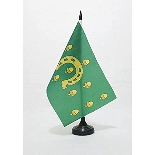 Az Flag Bandiera Da Tavolo Contea Di Rutland 21X14Cm - Piccola Bandierina County Of Rutland - Inghilterra 14 X 21 Cm
