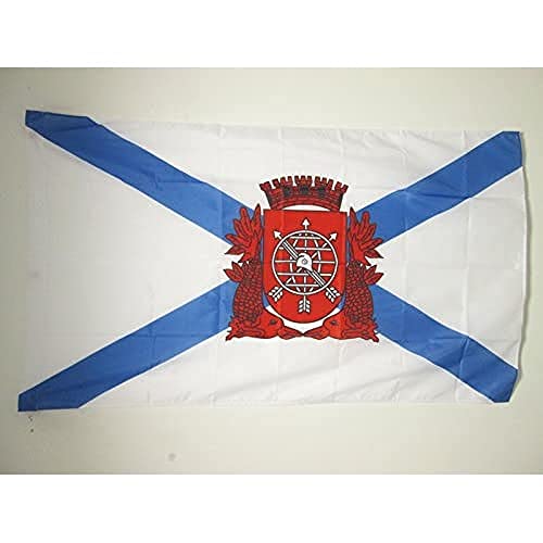 Az Flag Bandiera Rio De Janeiro 150X90Cm - Bandiera Rio De Janeiro In Brasile 90 X 150 Cm Foro Per Asta