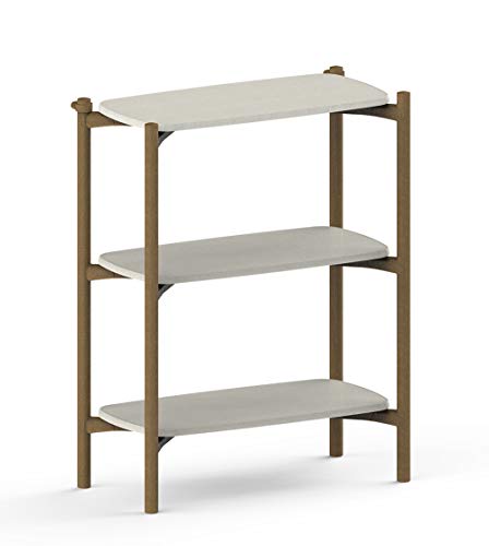 Keter Scaffale Libreria Fom Con 3 Ripiani In Plastica Riciclata, Ottimo Per Arredare Casa E Ufficio