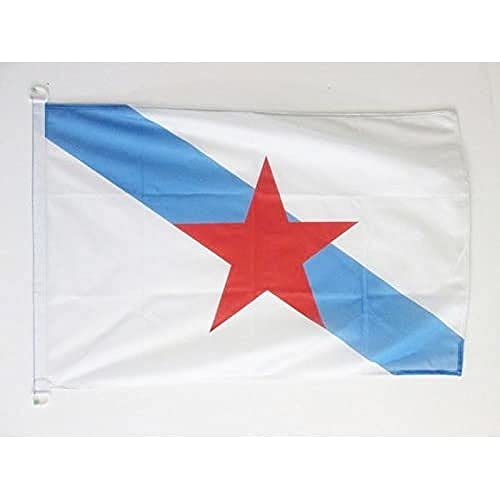 Az Flag Bandiera Galizia Estreleira 90X60Cm Per Esterno - Bandiera Galicia Independentista 60 X 90 Cm