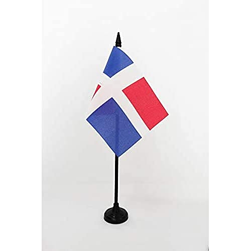 Az Flag Bandiera Da Tavolo Acadia Storicca 1604-1713 15X10Cm - Piccola Bandierina Acadiana - Canada 10 X 15 Cm