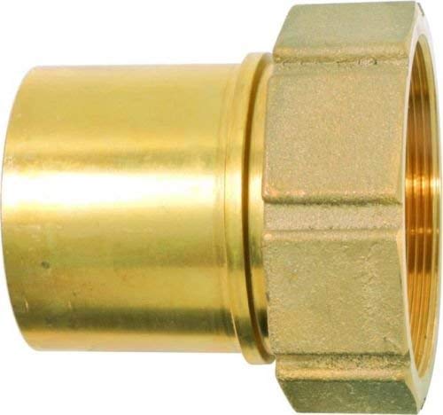 Geka Tw1238 Tubo Fine Tw Con Filettatura Femmina G 1 1/2" Liscio, Oro, 18 X 8 X 13 Cm