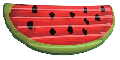 Garden Friend Watermellon Materassino Gonfiabile, Rosso/Verde/Nero, 178X90X5 Cm