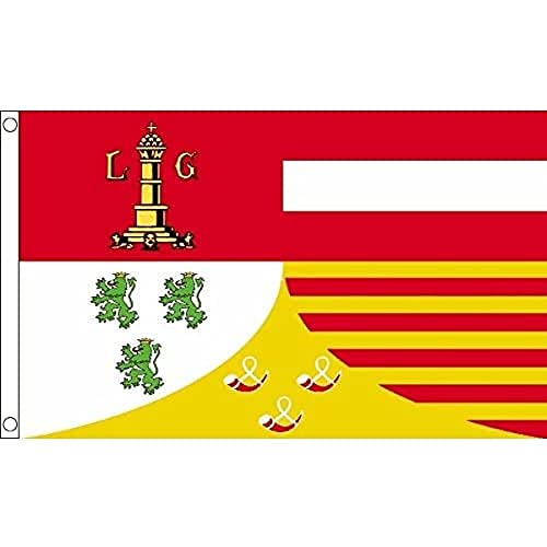 Az Flag Bandiera Provincia Di Liegi 150X90Cm - Bandiera Di Liège 90 X 150 Cm
