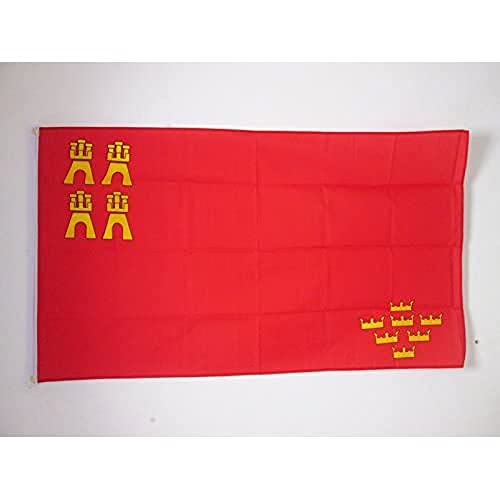 Az Flag Bandiera Regione Di Murcia 150X90Cm - Bandiera Región De Murcia In Spagna 90 X 150 Cm