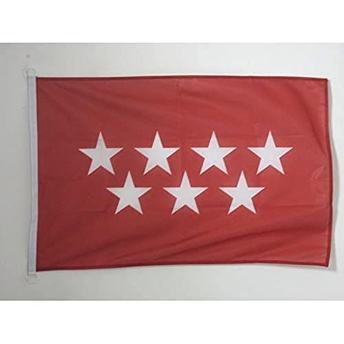 Bandiera Comunità Di Madrid 90X60Cm Per Esterno - Bandiera Comunidad De Madrid In Spagna 60 X 90 Cm - Az Flag