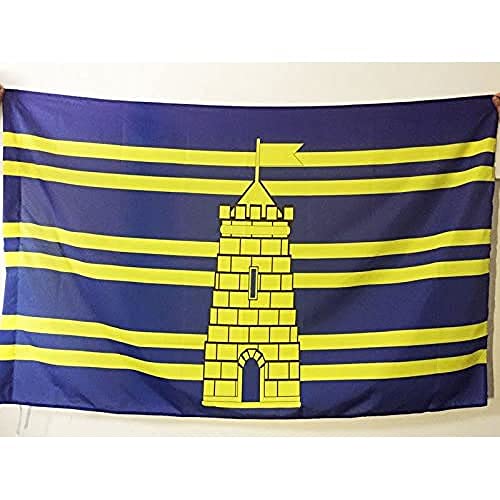Az Flag Bandiera Territorio Di Belfort 90X60Cm - Bandiera Dipartimento Del Territoire De Belfort - Francia 60 X 90 Cm Foro Per Asta