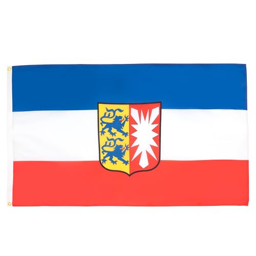 Bandiera Schleswig-Holstein 150X90Cm - Bandiera Land Di Schleswig-Holstein - Germania 90 X 150 Cm - Az Flag