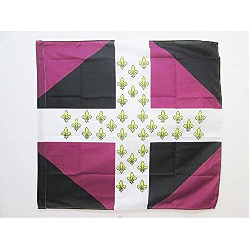 Az Flag Bandiera Fanteria Imperio Francese Auvergne 1776-1791 90X90Cm - Bandiera Ordinanza Del Reggimento 90 X 90 Cm Foro Per Asta