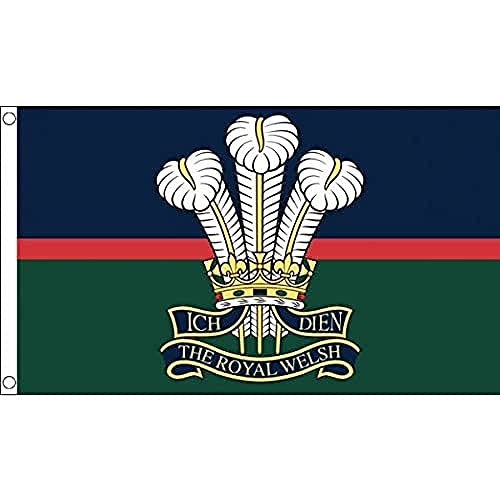 Az Flag Bandiera Royal Welsh Regiment Di Galles 150X90Cm - Bandiera Gallese 90 X 150 Cm