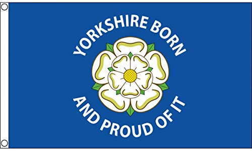Bandiera Yorkshire Born And Proud Of It 150X90Cm - Bandiera Nato E Fiero Di Esso 90 X 150 Cm - Az Flag