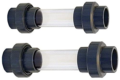 Aquaforte - Vetro Trasparente Con Attacco 3/3, Accessorio Per Installazione, 50 Mm, Grigio
