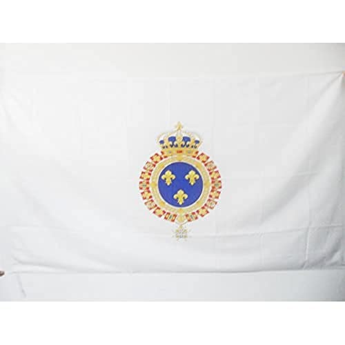 Az Flag Bandiera Regno Di Francia Restaurazione Borbonica 90X60Cm - Bandiera Restaurazione Francese 60 X 90 Cm Foro Per Asta