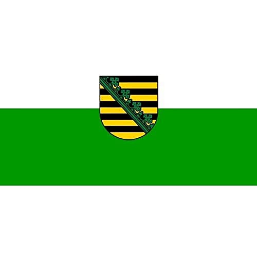 Az Flag Bandiera Sassonia 150X90Cm - Bandiera Land Di Sachsen - Germania 90 X 150 Cm