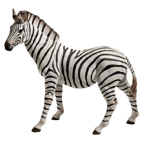 Design Toscano Jq6240 Statua Zora La Zebra, Multicolore, 25.5X57X53.5 Cm
