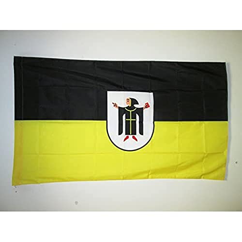Az Flag Bandiera Monaco Di Baviera 90X60Cm - Bandiera Monaco Di Baviera In Germania 60 X 90 Cm Foro Per Asta