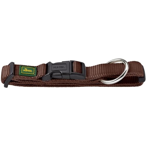Hunter Collare Vario-Plus Gr. L/25Marrone, Nylon, Con Antistrappo