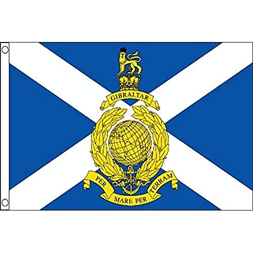 Az Flag Bandiera Royal Marines Reserve De Scozia 150X90Cm - Bandiera Marina Scozzese 90 X 150 Cm
