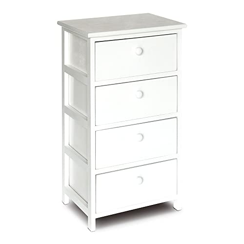 King Home C656834 Cassettiera 4 Cassetti Legno