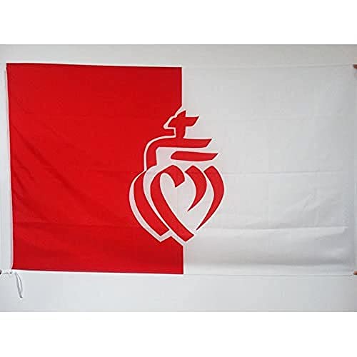 Az Flag Bandiera Dipartimento Di Vandea 150X90Cm - Bandiera Di Vendée - Francia 90 X 150 Cm Foro Per Asta