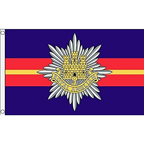 Az Flag Bandiera Royal Anglian Regiment Del Regno Unito 150X90Cm - Bandiera British Army 90 X 150 Cm