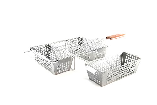 Charcoal Companion Cestello In Acciaio Inossidabile A 3 Scomparti