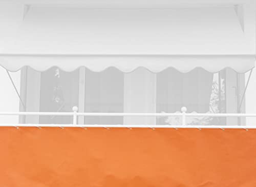 Angerer Paravista Per Balcone Design Uni Arancione Pe, 90 Cm, Lunghezza: 6 Metro