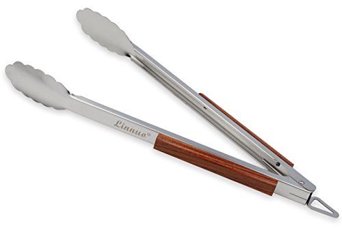 Linnuo Edelstahl Grillzange Pinza Per Barbecue, Acciaio Inox, Xl