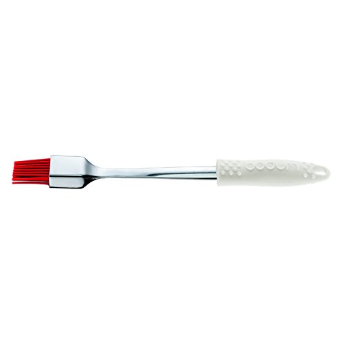 Bodum Fyrkat Pennello Da Cucina Per Il Petrolio, Pennello In Silicone, Spazzola Barbecue, Acciaio / Silicone, Crema, 11488-913