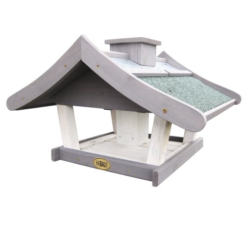 Habau 2984 Groenlandia Birdhouse Con Alimentazione Silo E Supporto