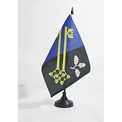 Az Flag Bandiera Da Tavolo Contea Di Surrey 21X14Cm - Piccola Bandierina County Of Surrey - Inghilterra 14 X 21 Cm