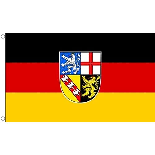 Bandiera Saarland 150X90Cm - Bandiera Land Di Saarland - Germania 90 X 150 Cm - Az Flag