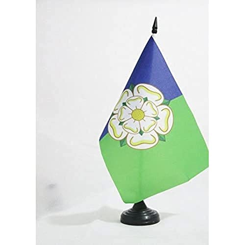 Bandiera Da Tavolo East Riding Of Yorkshire 21X14Cm - Piccola Bandierina East Riding Of Yorkshire - Inghilterra 14 X 21 Cm - Az Flag