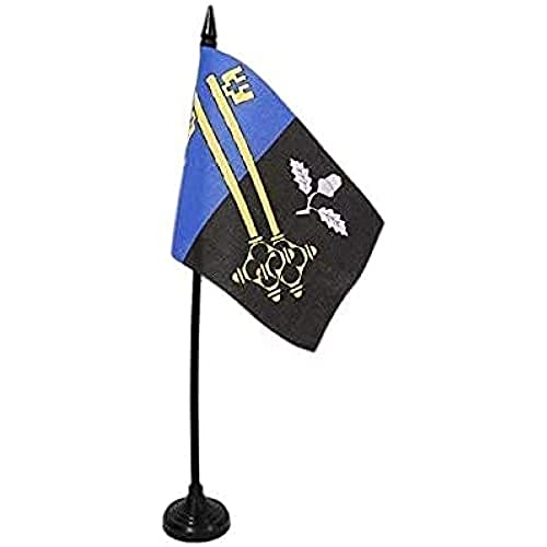 Az Flag Bandiera Da Tavolo Contea Di Surrey 15X10Cm - Piccola Bandierina County Of Surrey - Inghilterra 10 X 15 Cm