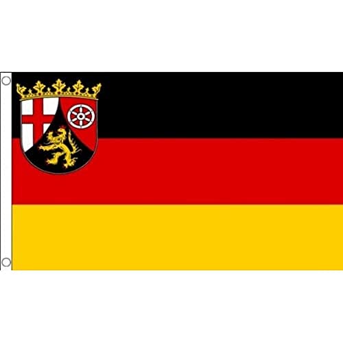 Az Flag Bandiera Renania-Palatinato 90X60Cm - Bandiera Land Di Rheinland-Pfalz - Germania 60 X 90 Cm