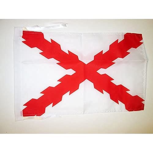 Az Flag Bandiera Ducato Di Borgogna 45X30Cm - Bandierina Duché De Bourgogne Regno Di Francia 30 X 45 Cm Cordicelle