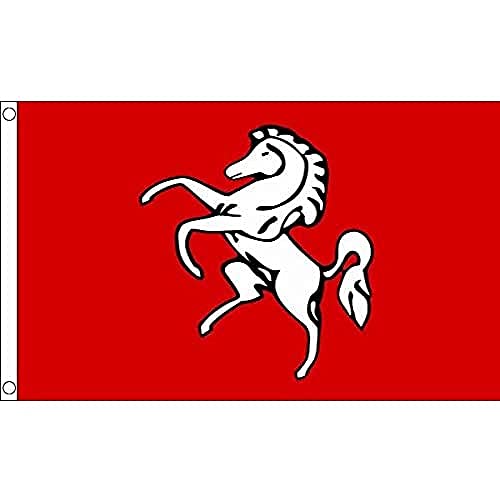 Az Flag Bandiera Contea Di Kent 90X60Cm - Bandiera County Of Kent - Inghilterra 60 X 90 Cm
