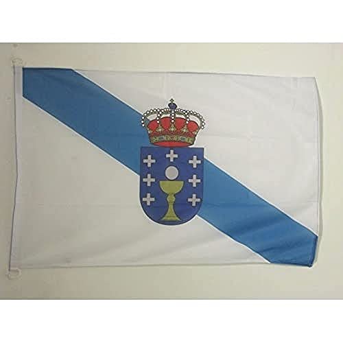 Bandiera Galizia 90X60Cm Per Esterno - Bandiera Galicia In Spagna 60 X 90 Cm - Az Flag