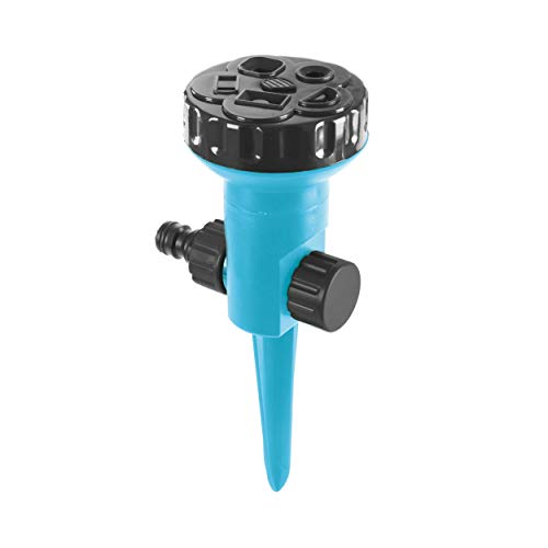 Cellfast Irrigatori Per Prato Circolari 5 Funzioni Irrigatore Circolare Con Flusso D'Acqua Controllabile Per Prato Fiori Piante Regolazione A Gradini