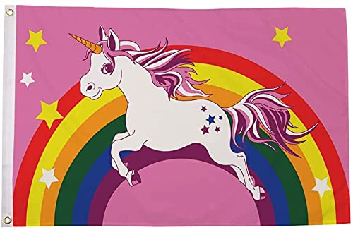 Az Flag Bandiera Liocorno Arcobaleno 150X90Cm - Bandiera Gay Lgbt 90 X 150 Cm