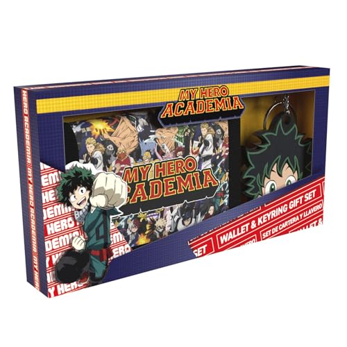 My Hero Academia Set Porte-Monnaie 2 Pièces Group, Nero, Nero
