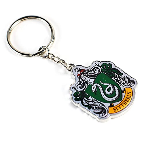 Half Moon Bay Portachiavi (Con Carta Di Intestazione) - Harry Potter (Stemma Di Slytherin), Multicolore, Taglia Unica