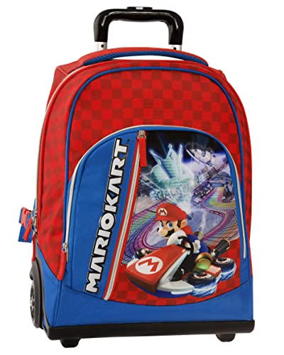 Mariokart Zaino Organizzato Trolley Premium New, Rosso