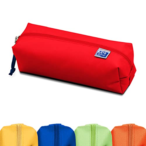 Oxford Federmäppchen Aus Polyester, Langlebig, Rechteckig, Groß, Rosso, 22X8X7Cm, Astuccio