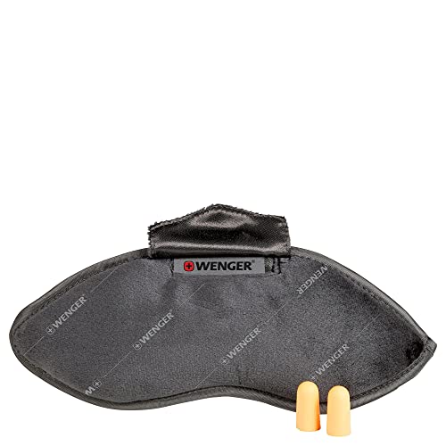 Wenger 611886 Eyemask & Earplugs Black Unisex Adulto Luggage Taglia Unica