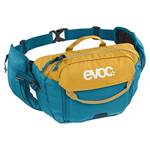 Evoc Hip Pack 3L Hip Bag Waist Bag Incl. Vescica Di Idratazione Da 1,5L (Capacità 3L, Airflow Contact System, Sistema Venti Flap, Vescica Di Idratazio